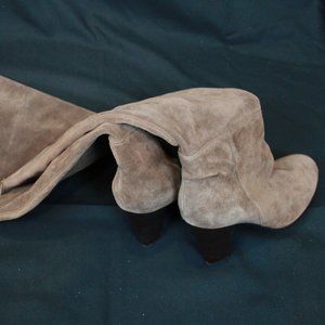 Brown Suede Over the knee Boots